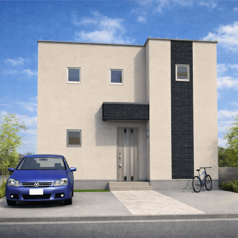 個室と共有空間のバランスが良い、使い勝手の良い間取り