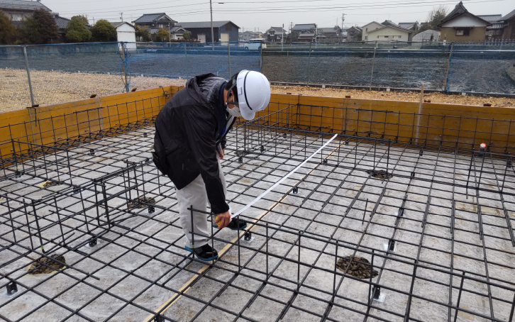 基礎配筋検査の画像
