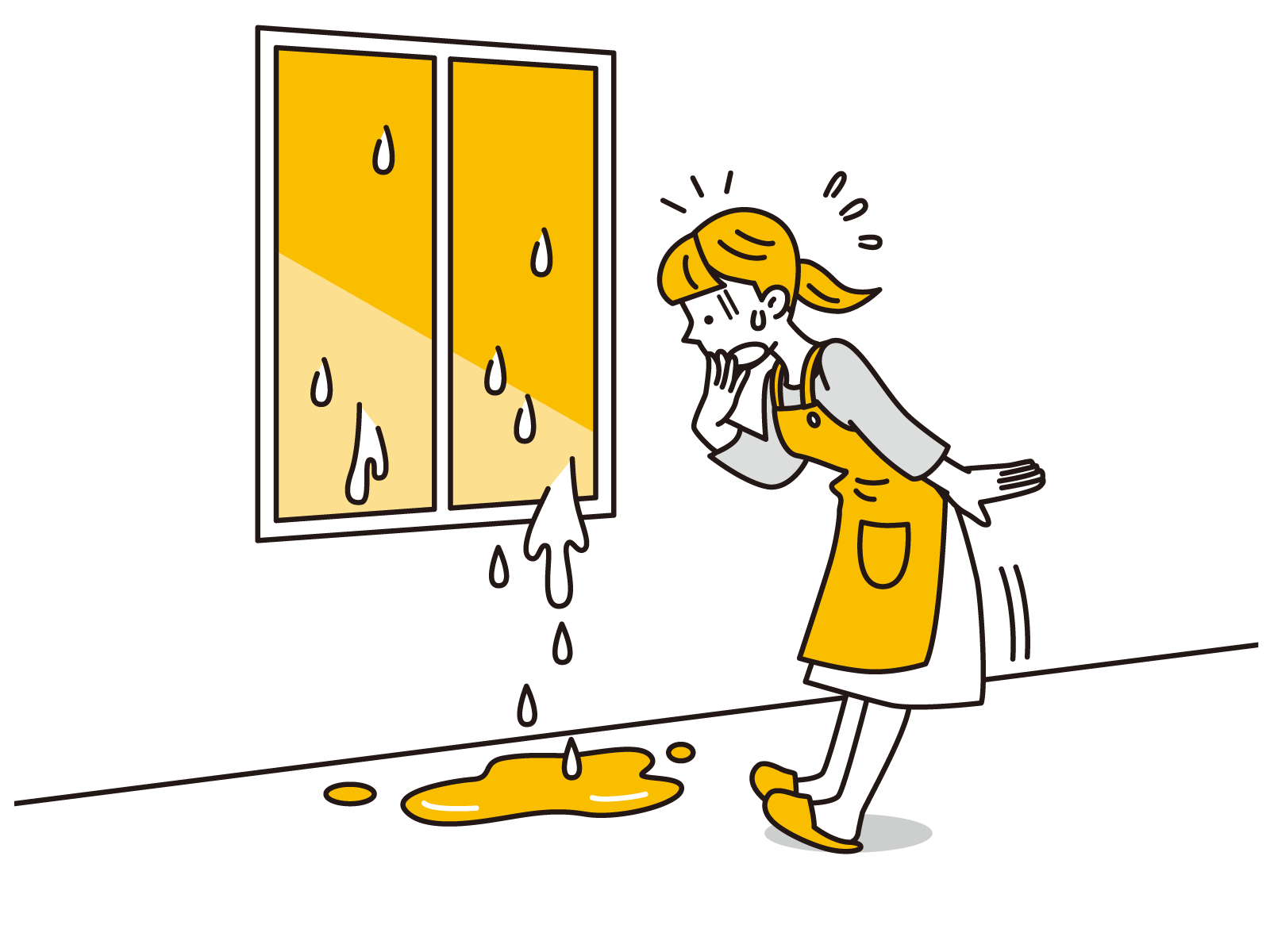 窓ガラストラブルの画像